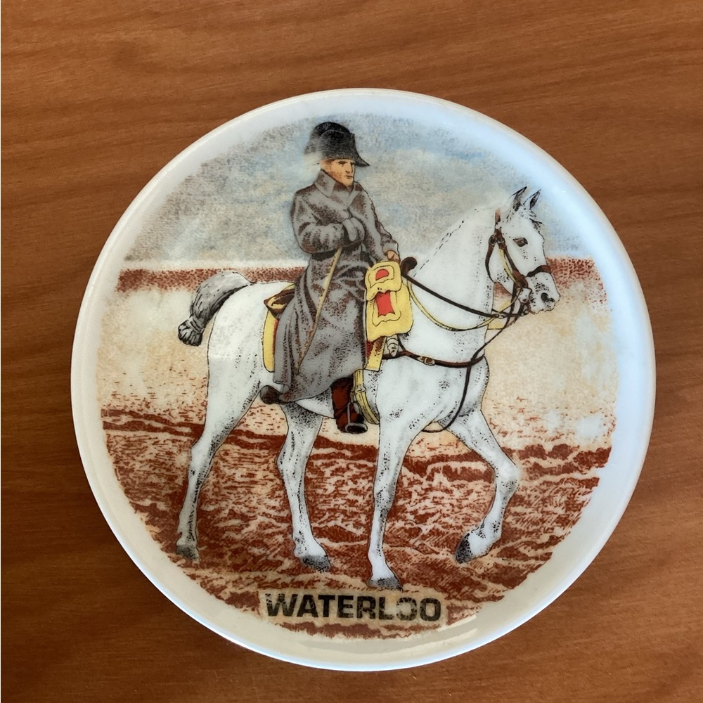 New Waterloo Small Decorative Plate Ceramic Napoleon White